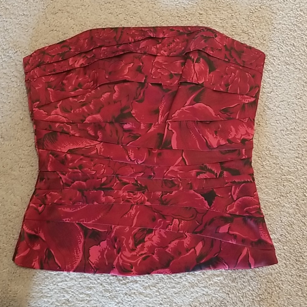 White House Black Market Rose Bustier